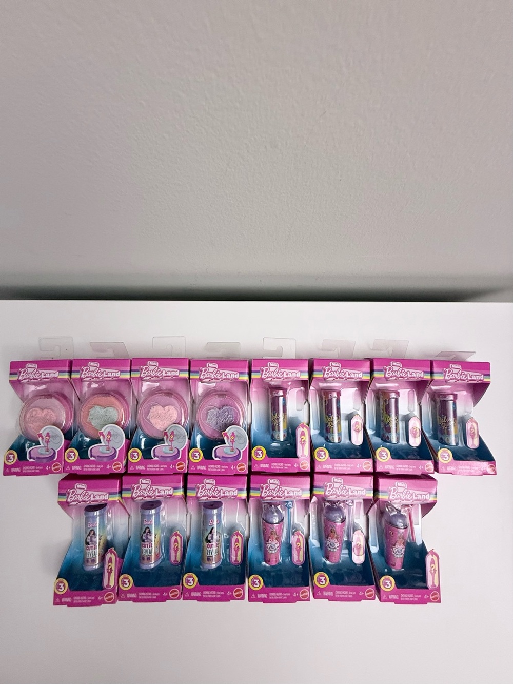 Lot of 14 Mattel Mini BarbieLand Series 3 Compact Color Cutie Pop Reveal Dolls